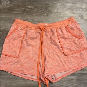 Secret Treasures Peach/Orange Pajama Shorts Elastic Waist